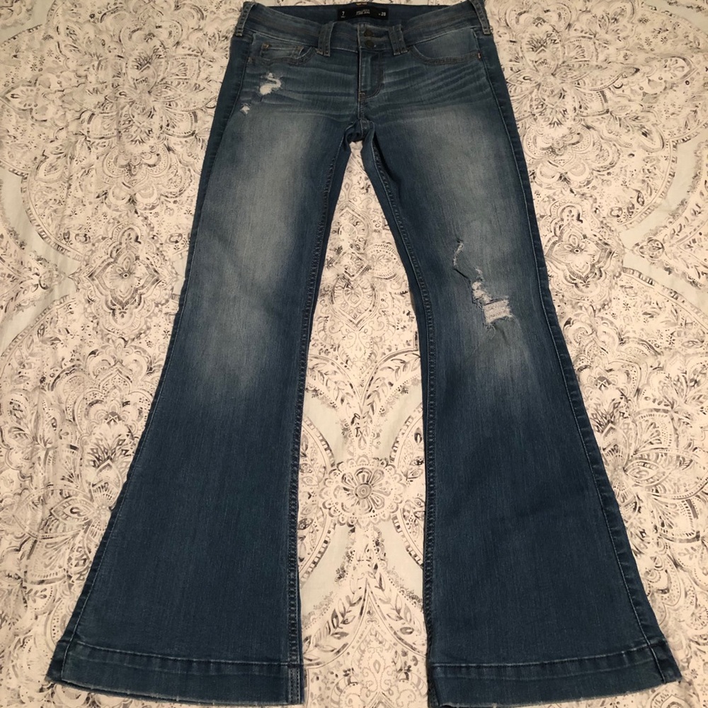 Hollister Distressed Flare Jeans